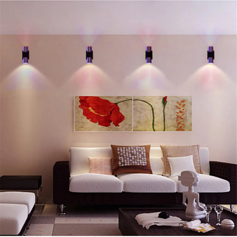 💡 Modern LED Wall Sconce – 6W Dual-Head Indoor Light for Hallways, Stairs, Bedroom & Reading Nooks | Sleek Wall Decor (AC85–265V)