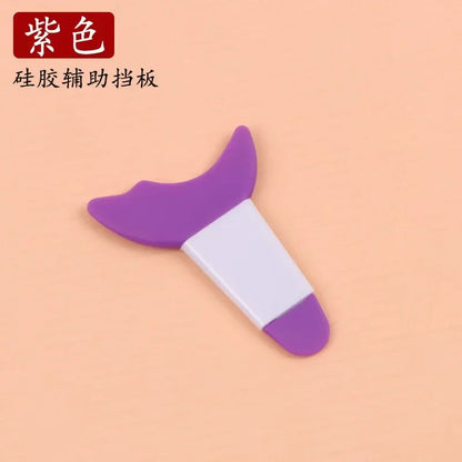 Multifunctional Silicone Eyeliner and Mascara Applicator with Lash Stopper