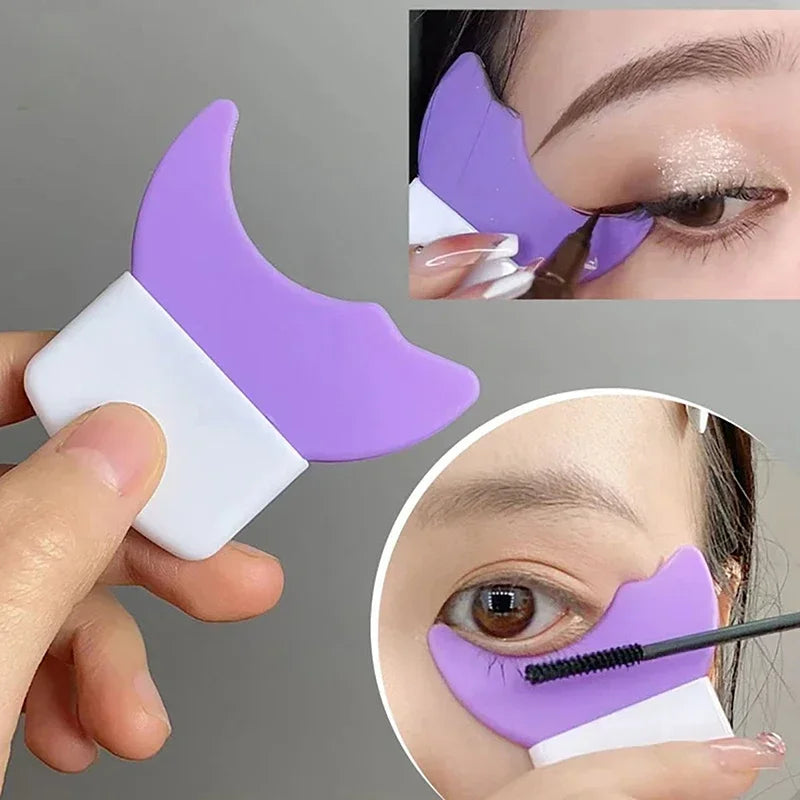 Multifunctional Silicone Eyeliner and Mascara Applicator with Lash Stopper