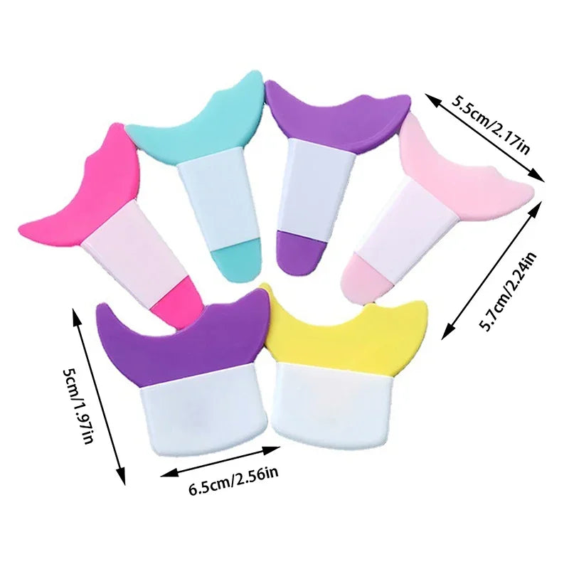 Multifunctional Silicone Eyeliner and Mascara Applicator with Lash Stopper