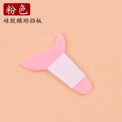 Multifunctional Silicone Eyeliner and Mascara Applicator with Lash Stopper