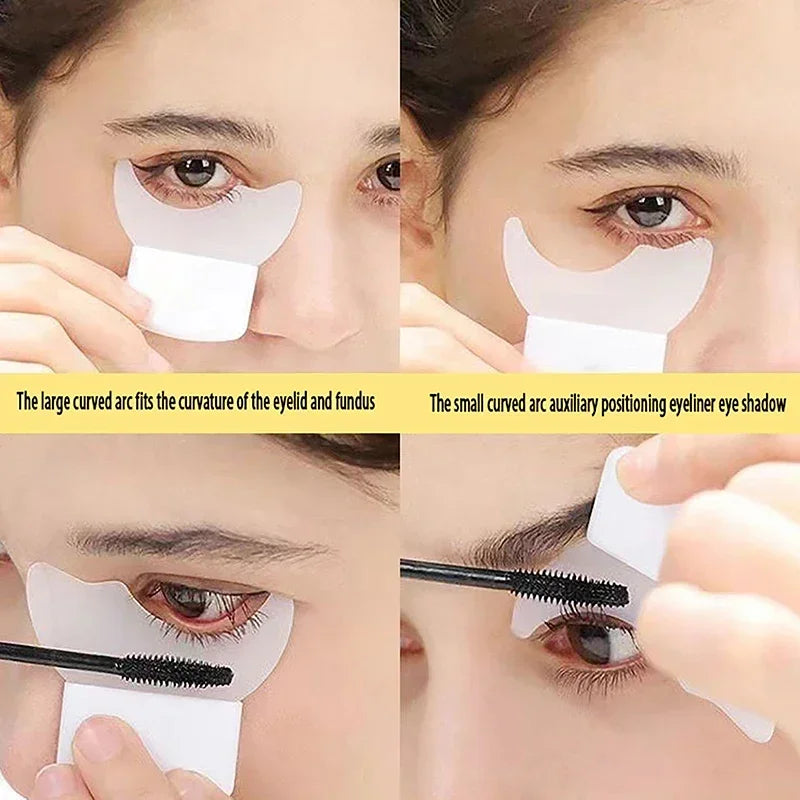 Multifunctional Silicone Eyeliner and Mascara Applicator with Lash Stopper