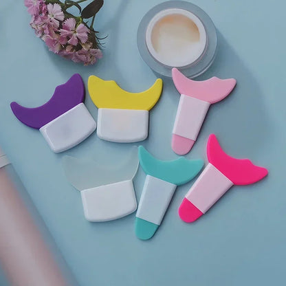 Multifunctional Silicone Eyeliner and Mascara Applicator with Lash Stopper