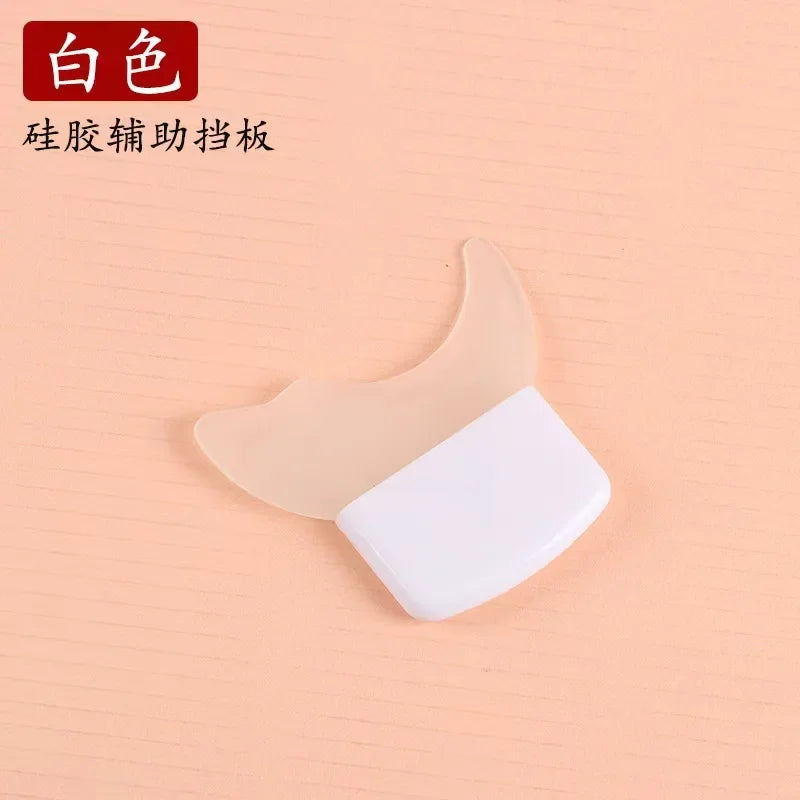 Multifunctional Silicone Eyeliner and Mascara Applicator with Lash Stopper